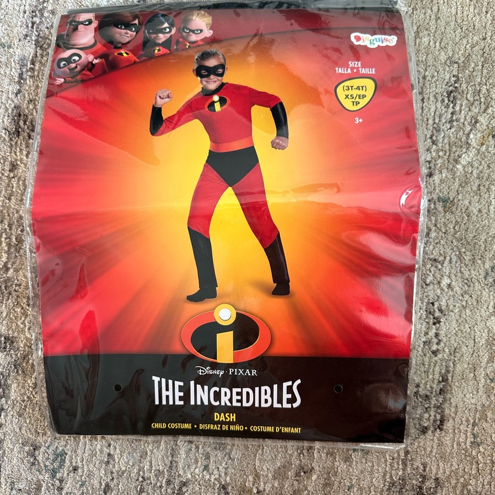 Disguise The Incredibles Dash Costume - Red and Black